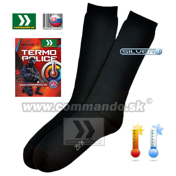 Commando Termo Police funkčné podkolienky Prolen ® Siltex