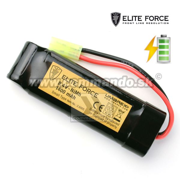 Batéria Airsoft Elite Force NiMH 8,4V 1400mAh konektor malý