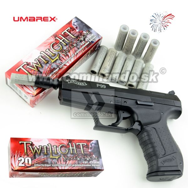 Signálne svetlice Umarex Twilight Silver Circle 20ks cal.15mm