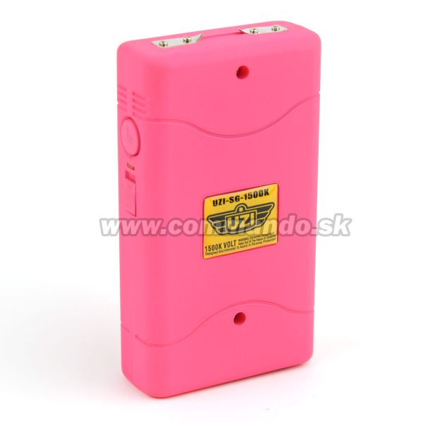 UZI Paralyzer Stun Gun elektrošok 1.500.000 Volt Pink