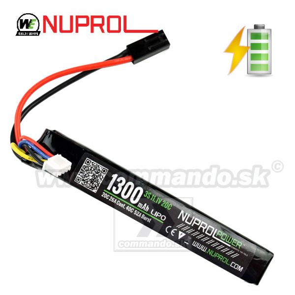 Nuprol Batéria Li-Po 11,1V 1300 mAh 20C Stick