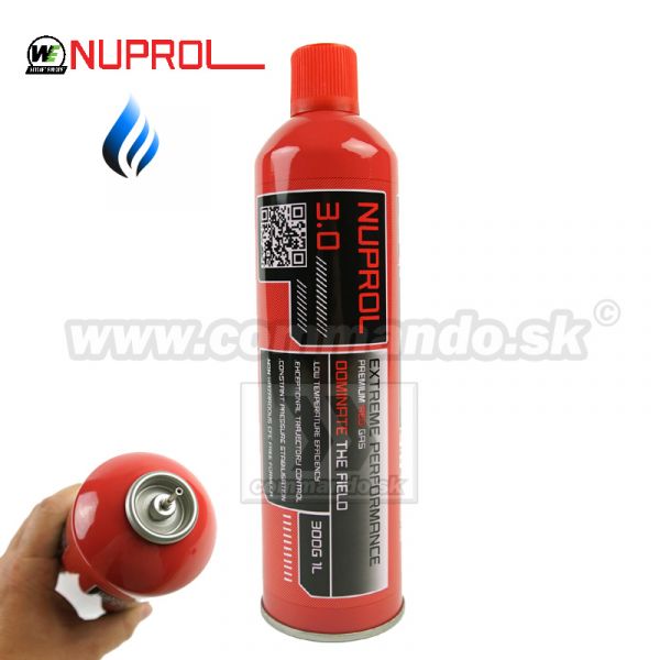 WE Nuprol 3.0 Plyn Red Premium pre použitie v chladnejšom prostedí Gas 500 ml