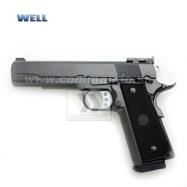 Airsoft Pistol Well 1911B Gas GBB 6 mm