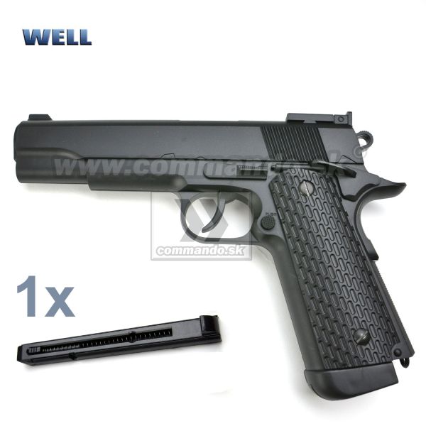 Airsoft Pistol Well 1911 G292B CO2 GNB 6mm