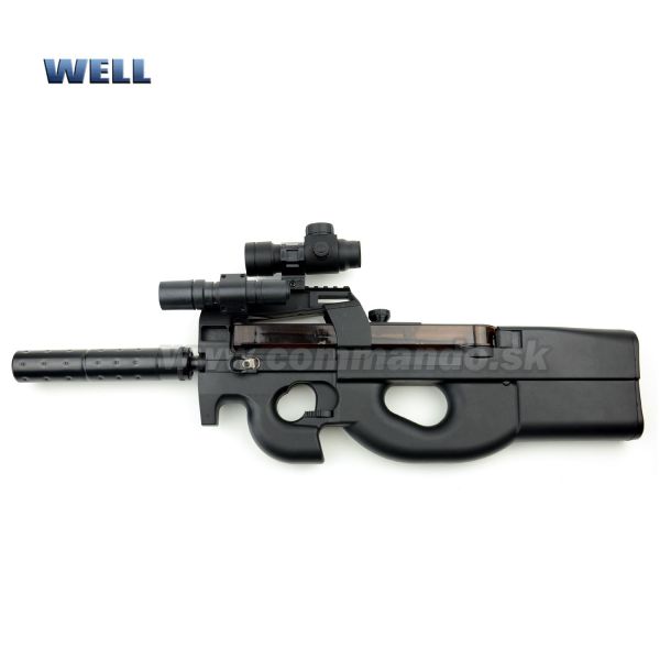 Airsoft Well D90H + Silencer AEG 6mm