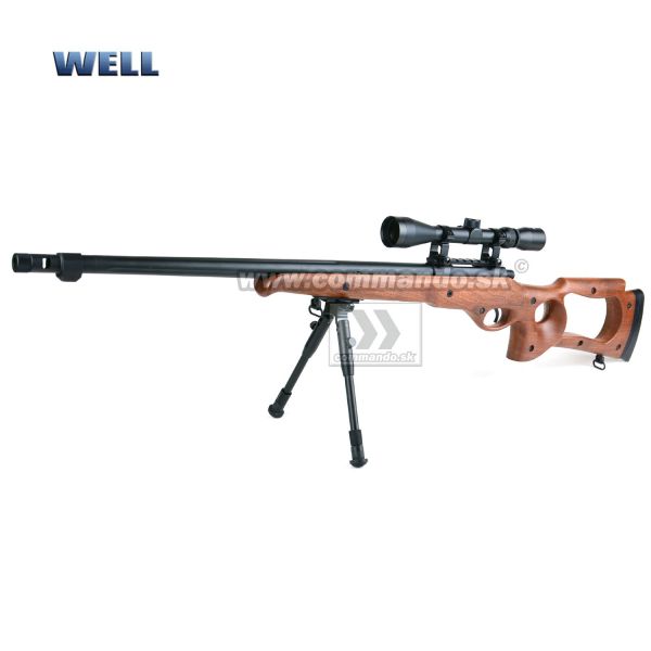 Airsoft Sniper Well MB10D Wood Set ASG 6mm